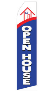 open house advertising flag