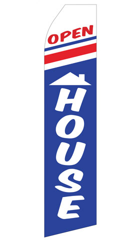 open house advertising flag