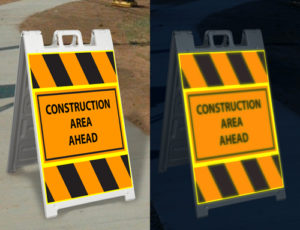 Reflective A-Frame Signs