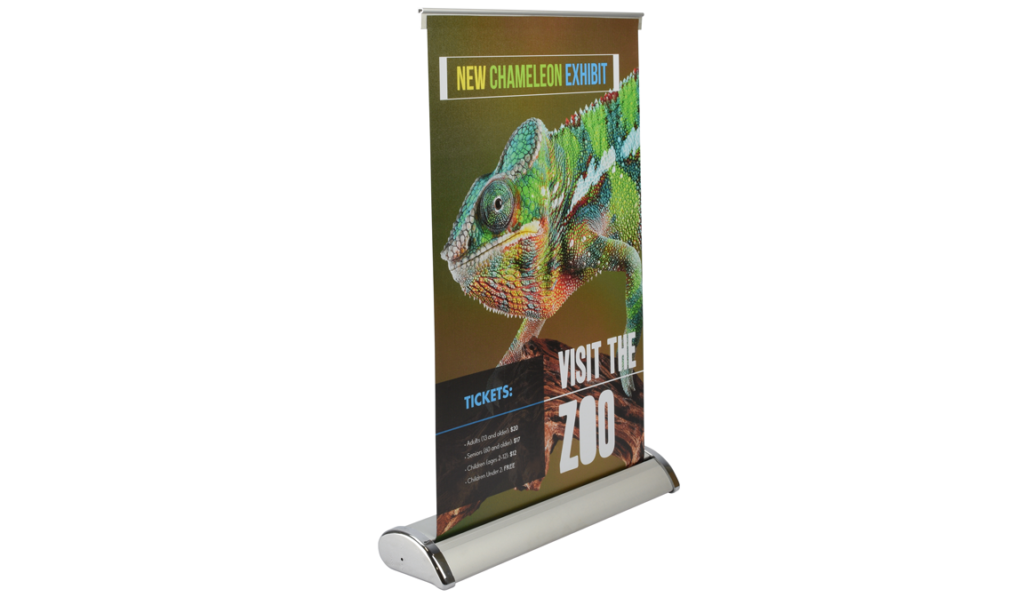 table top banner stand