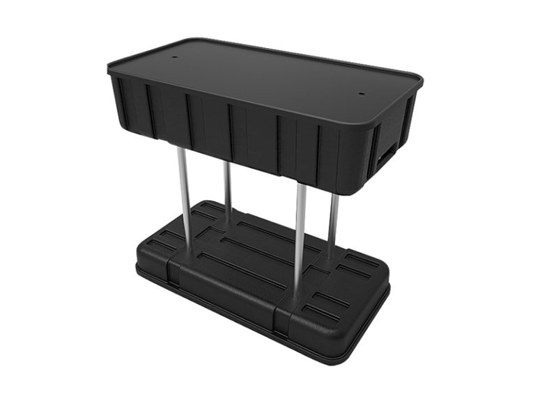 affordable trade show display carry case podium